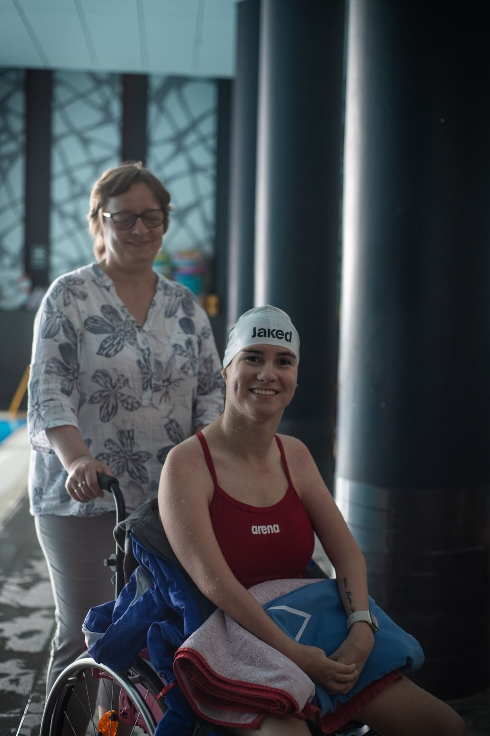 Adámi-Rózsa Zsanett paralimpikon edzés után