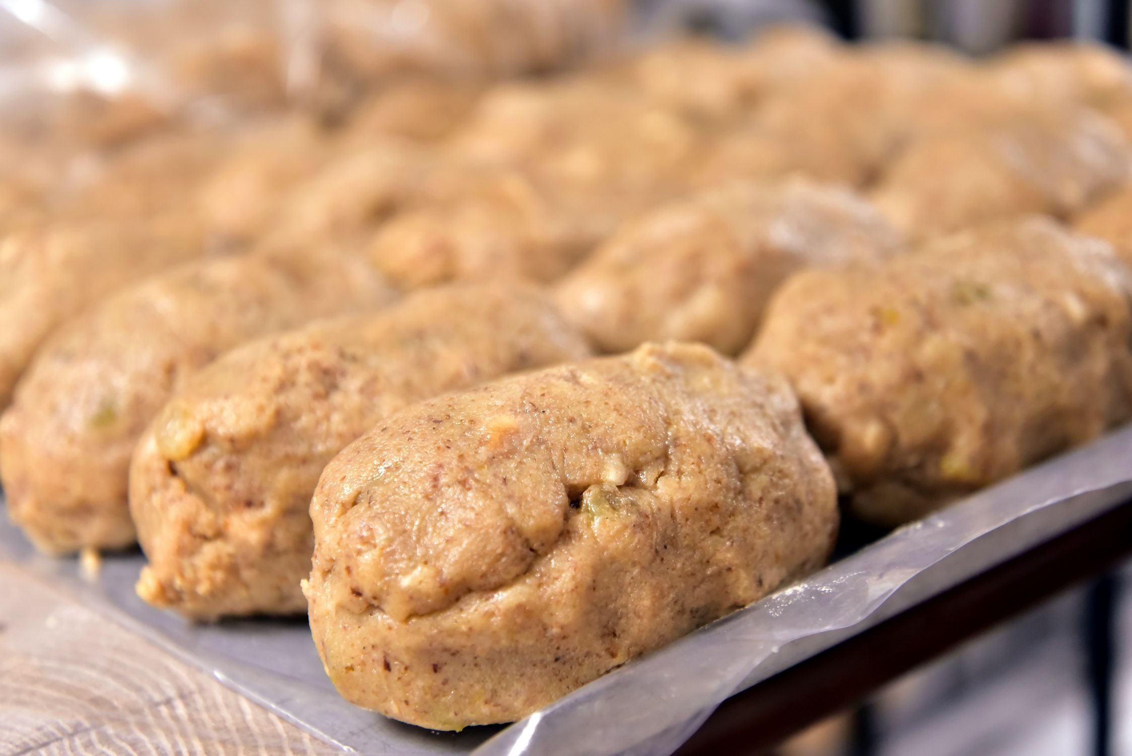 even portions of the walnut filling