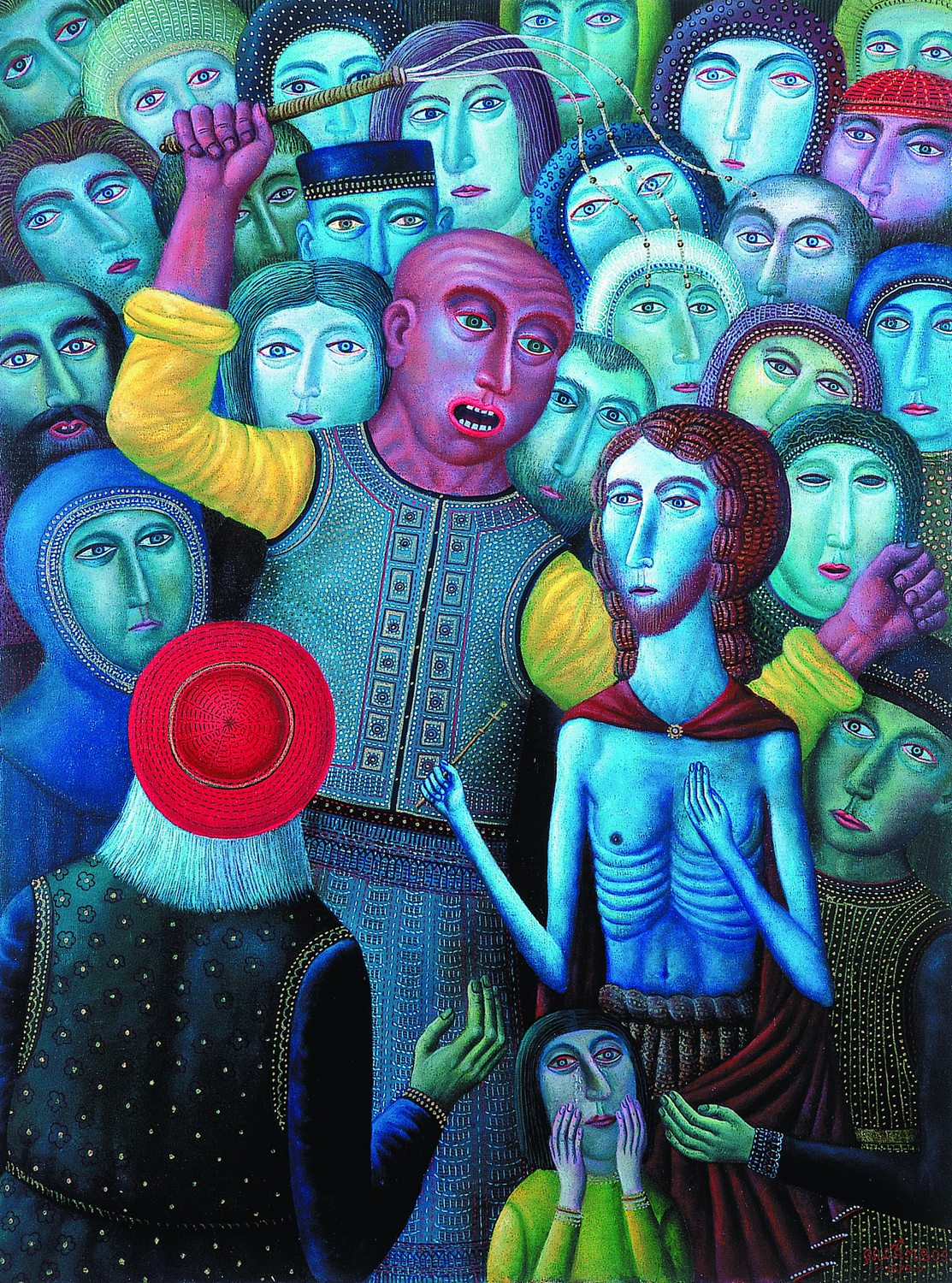 Ostorozás festmény