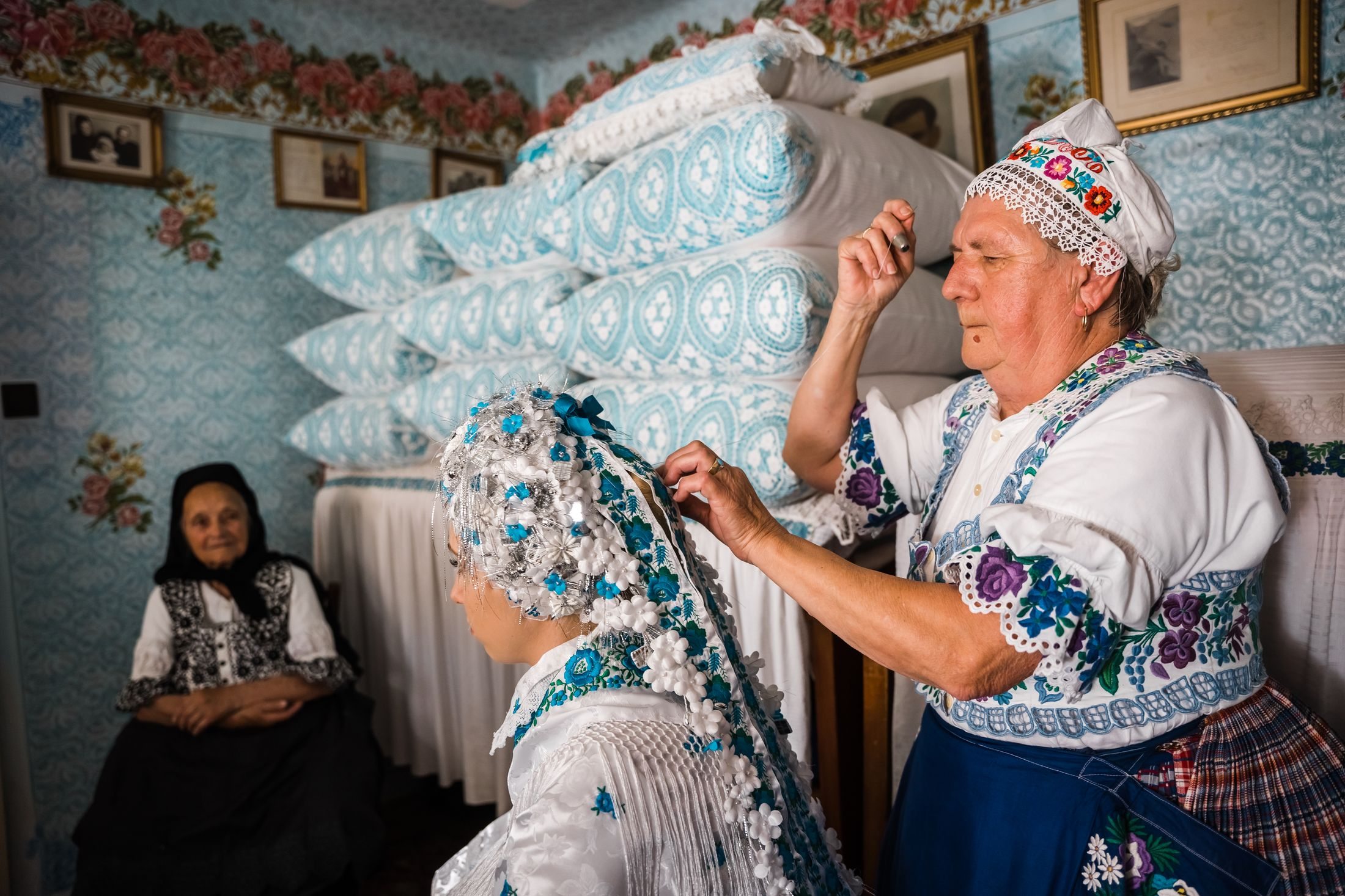 menyasszonyi fejdísz