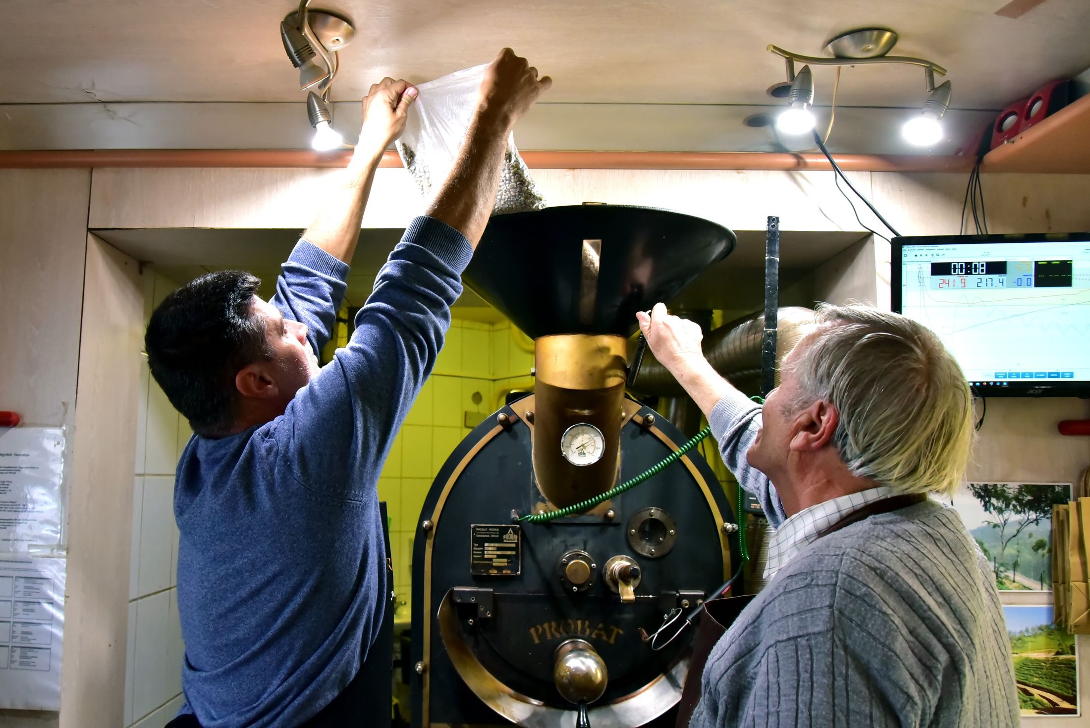 pörkölőgép a Kapuczinerben