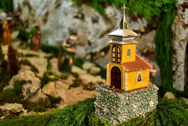 vörsi betlehem a templomban