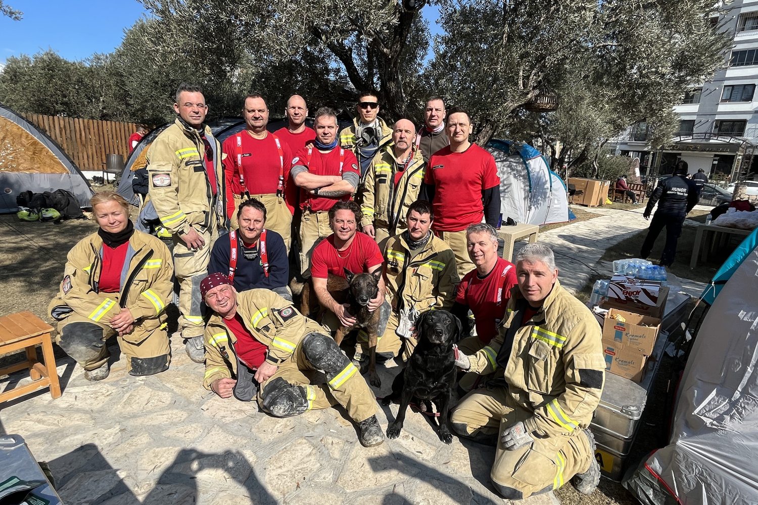 Hungarian rescue team in Turkey