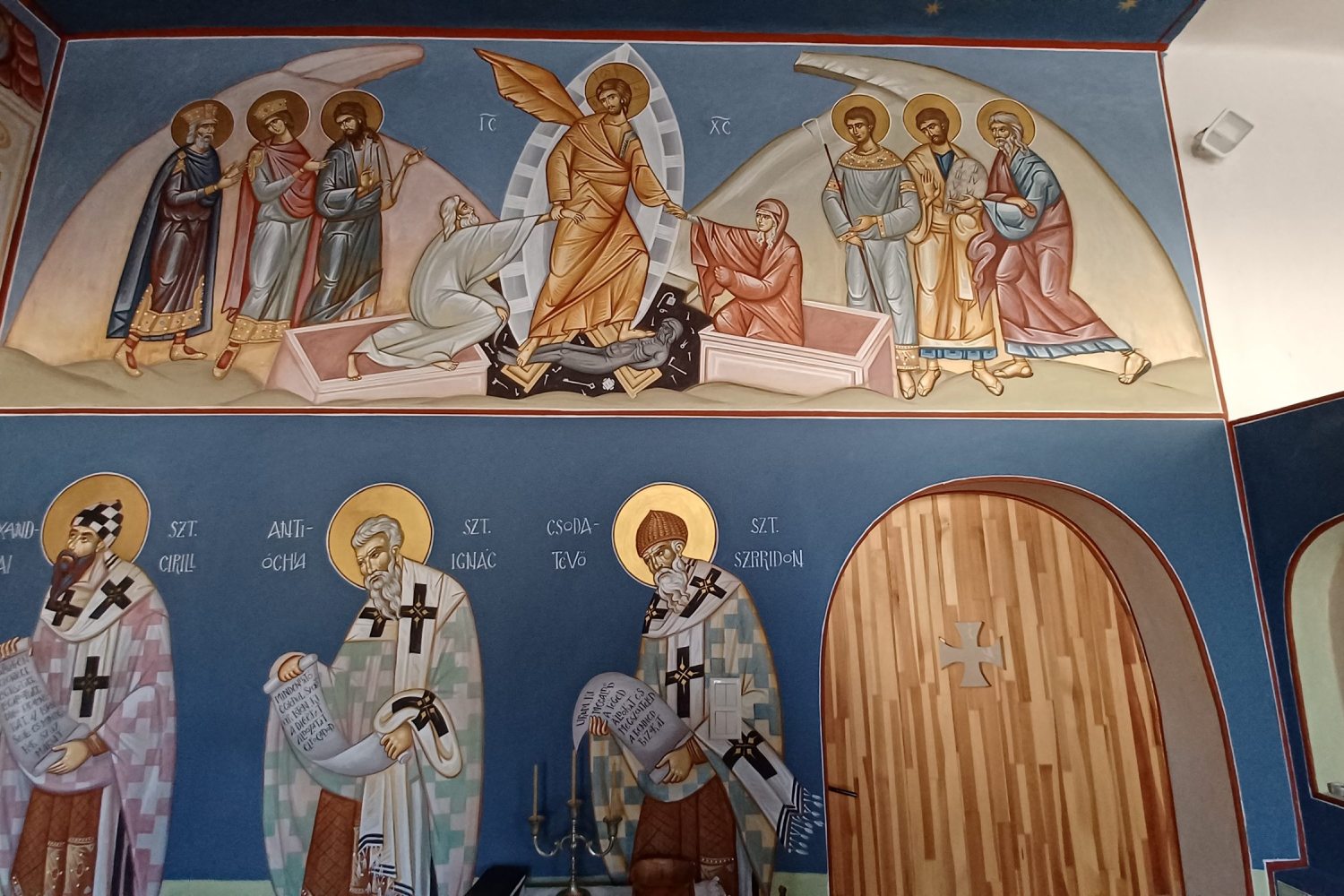 A mural in the Greek Catholic Chapel