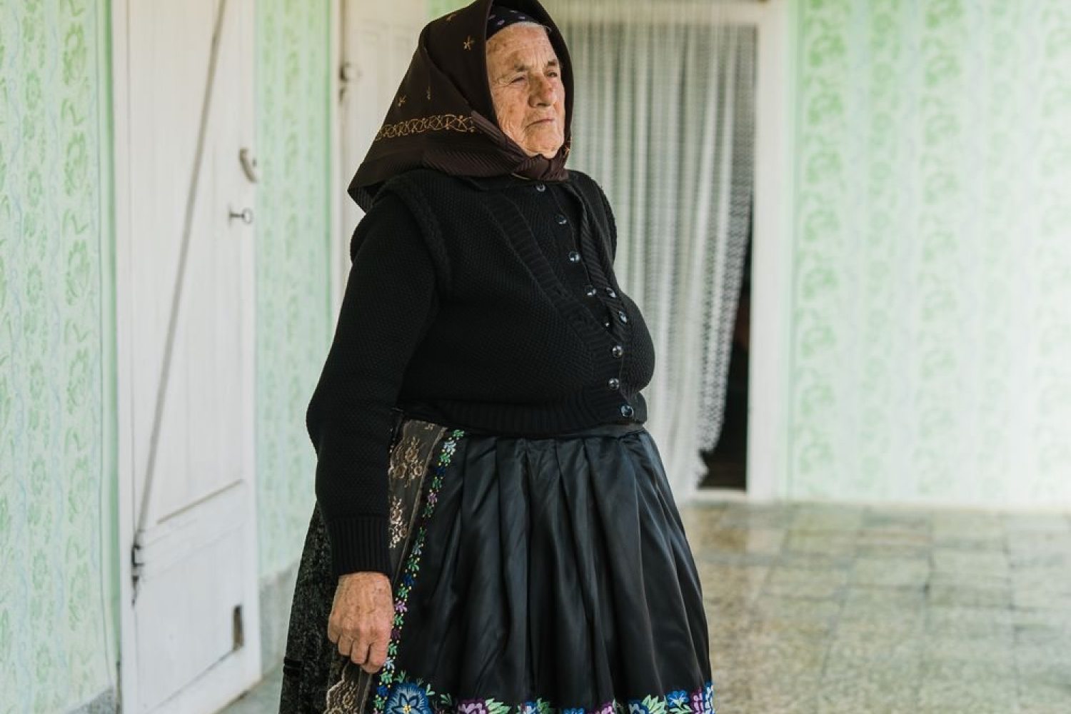 Swabian lady in traditional attire