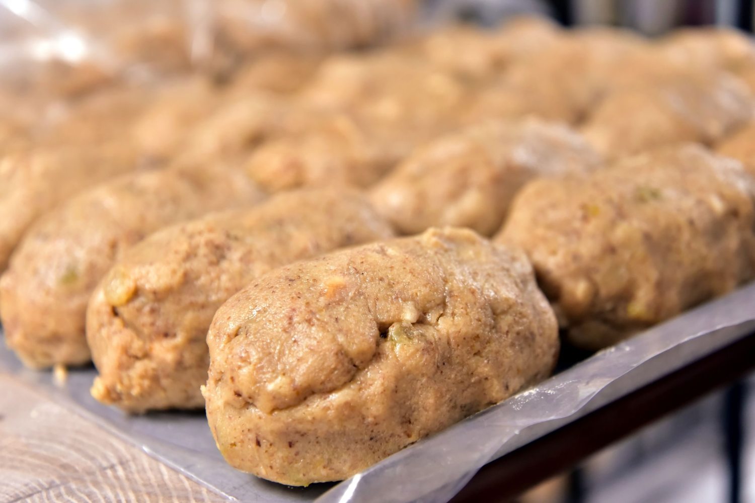 even portions of the walnut filling