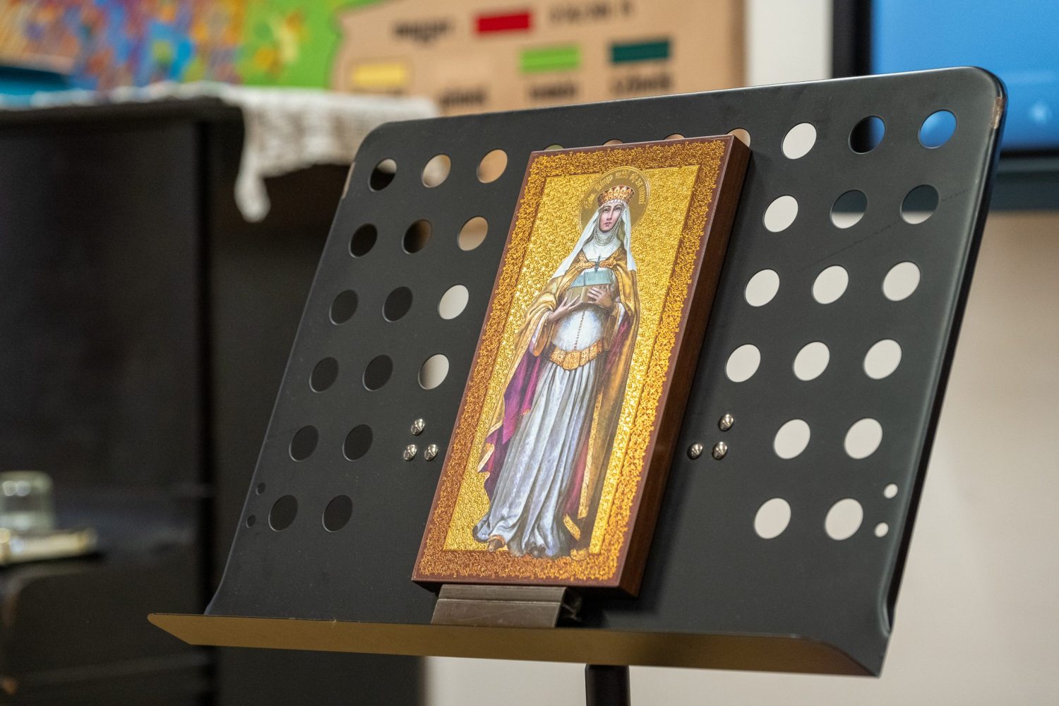 A painting of St Kinga