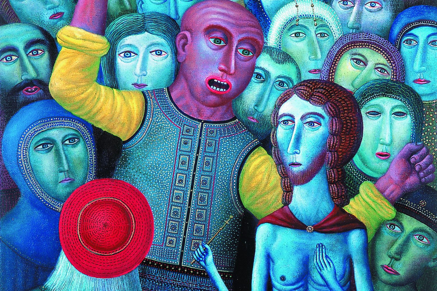Ostorozás festmény