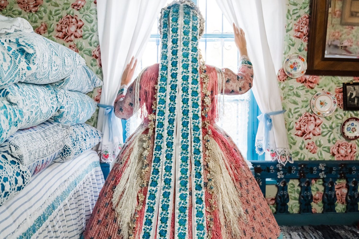 menyasszonyi fejdísz