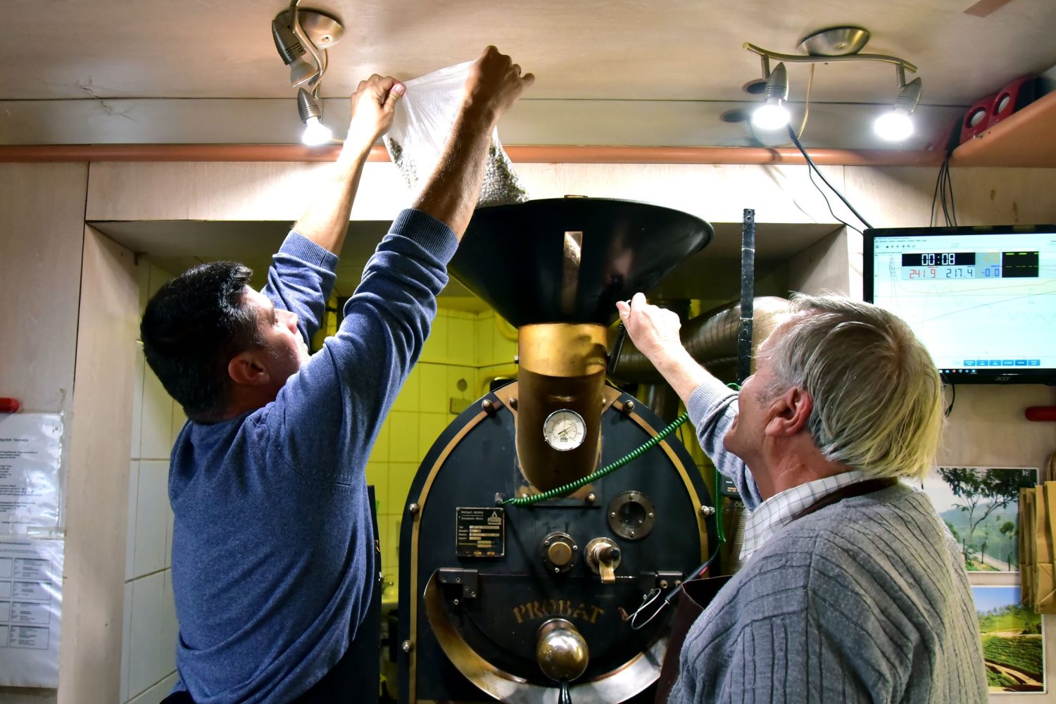 pörkölőgép a Kapuczinerben