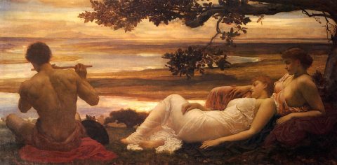 F. Leighton: Idill c. festménye