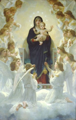 W. A. Bouguereau: A Szűz angyalokkal (1900)
