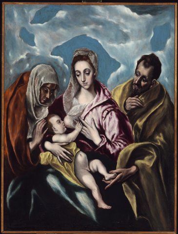 El Greco: A Szent Család Szent Annával