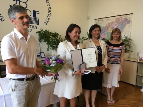 Novák Katalin NOE-díjat kapott