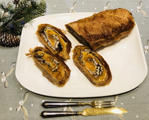 Pekándiós sütőtökös rétes recept