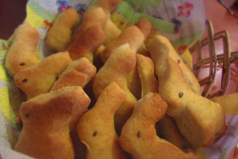 húsvéti sütemények egyike, nyuszis pogácsa