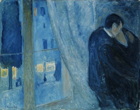 Edvard Munch: Kiss by the window (1892)