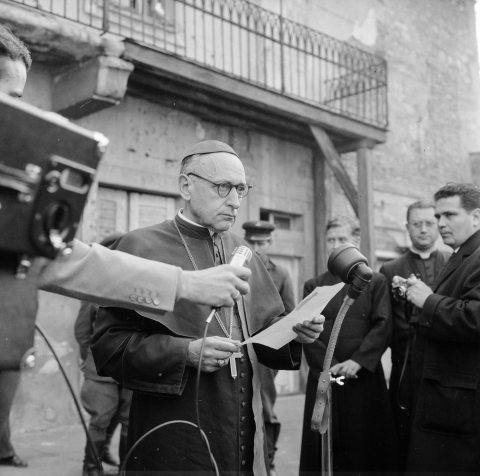 Mindszenty József 1956-ban - Kép: Fortepan / ETH Zürich
