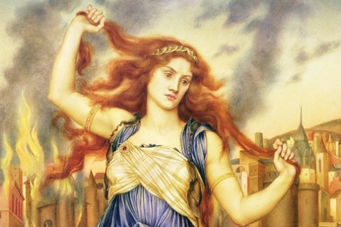 Evelyn De Morgan: Kasszandra (1898)