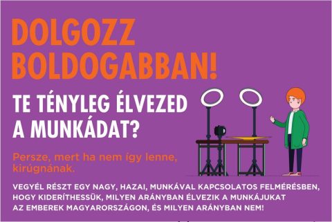 "Dolgozz boldogabban!" kampány plakát