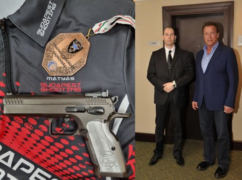 Tóbiás Mátyás és Arnold Schwarzenegger
