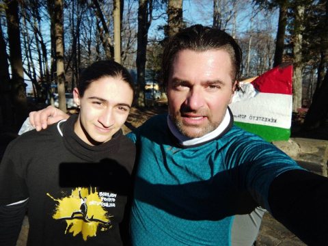 Csáky Soma és László a fiú balesete előtt