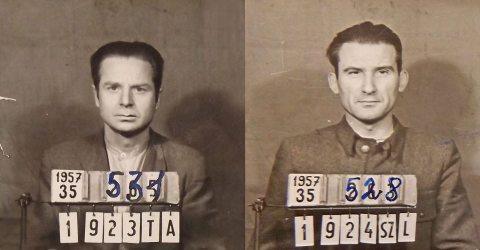 Tomasovszky András és Szilágyi László'56-os hősök börtönfotói