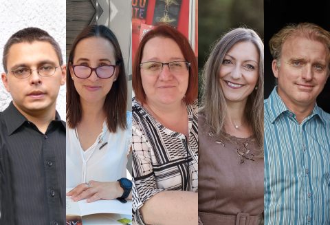 Dragomán György, Bauer Barbara, Lackfi János, Schmöltz Margit, Varga Bea