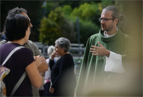 Nagy Sándor atya, az Esztergom-Budapest Főegyházmegyei Hallássérült Pasztoráció referense