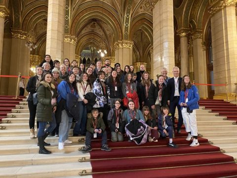 A group of students of Hungarian origin from South America