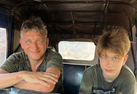 Emil Karáth and his son