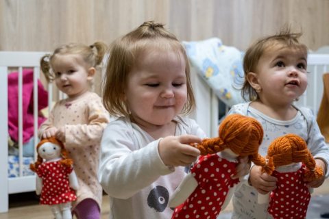 kids in the children's home in Nagydobrony