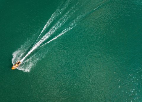wakeboardozó a Lupawake pályán