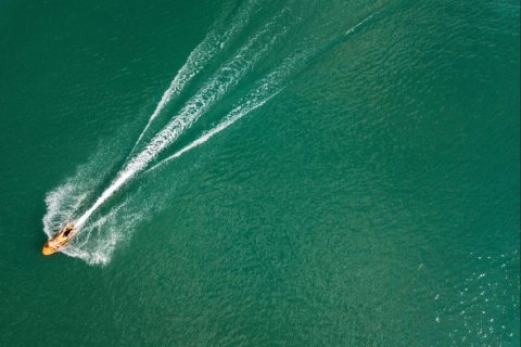 Wakeboarding on the Lupawake track in Budakalász