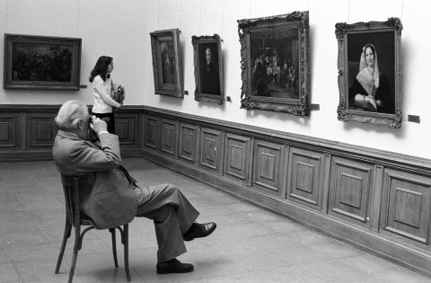 a Szépművészeti Múzeum egyik terme 1983-ban