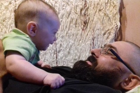 István and his adopted son Timoti