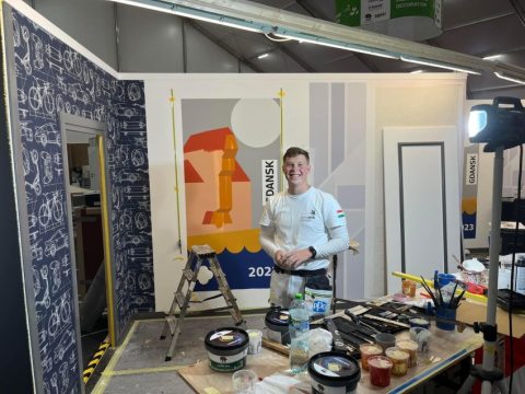 Bálint Czimmer at the EuroSkills Competition