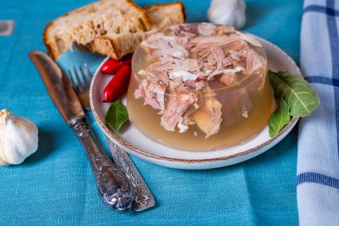 kocsonya illusztráció recept mellé