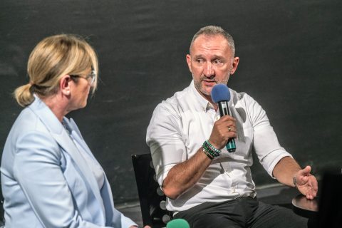 Kovács Kokó István az Egyszülős Központ filmvetítése utáni beszélgetésen 