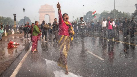 India tüntetés