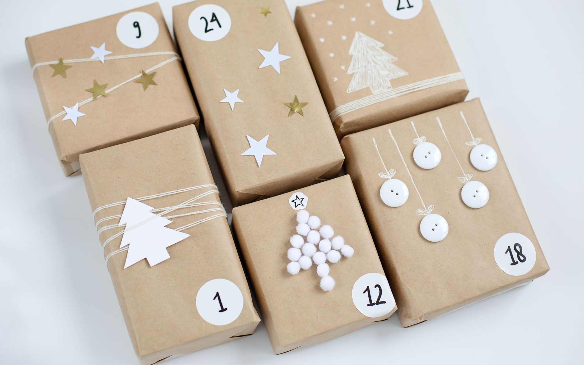 adventi naptárhoz dobozok