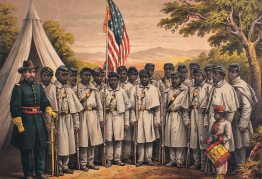 A USTC (United States Colored Troops) toborzóplakátja az 1860-as évekből