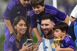 Messi és családja 2022-ben 